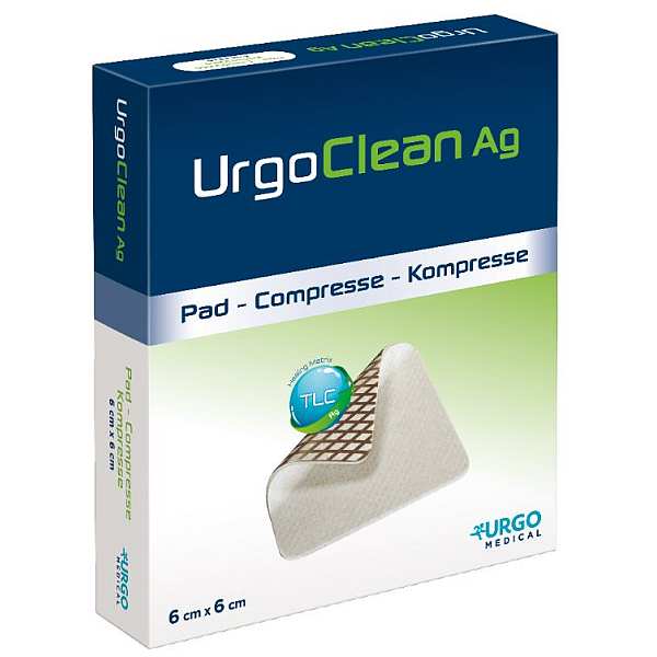 URGOCLEAN AG 6X6CM DRESSING PAD (10)