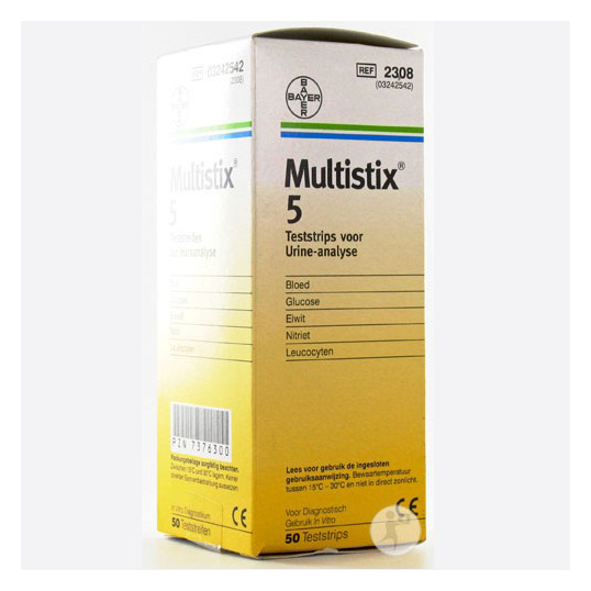 MULTISTIX 5 TESTSTRIPS URINE ANALYSIS (50)