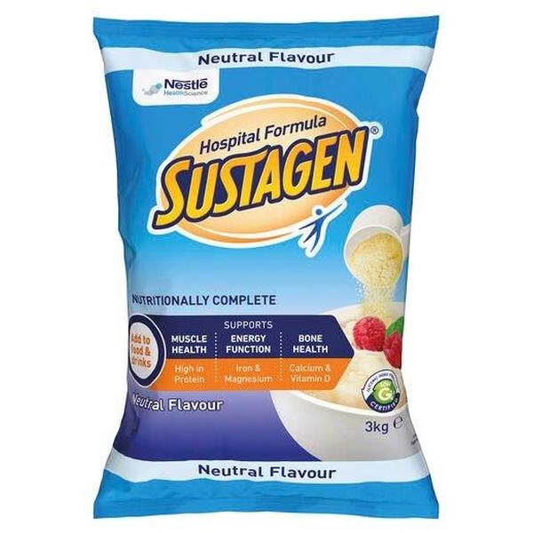 SUSTAGEN HOSPITAL 3KG BAG NEUTRAL FORMULA