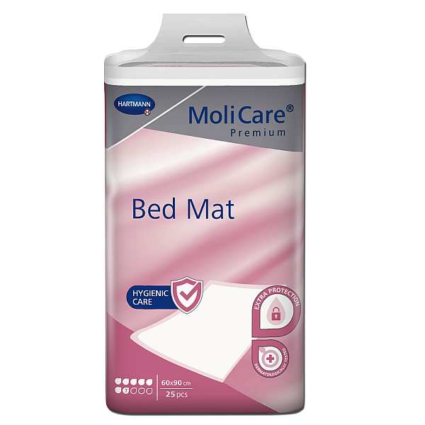 UNDERPAD MOLICARE 7 DROP PREM BED MAT 60X90CM(25)