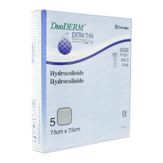 DUODERM EXTRA THIN DRESSING 7.5X7.5CM (5)