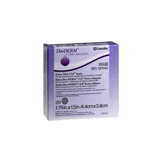 DUODERM X-THIN SPOTS 44X 38MM #H7932 10/BOX