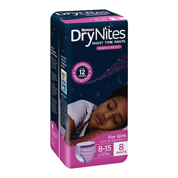 HUGGIES DRYNITES PANTS GIRL 27-57KG (3X8)