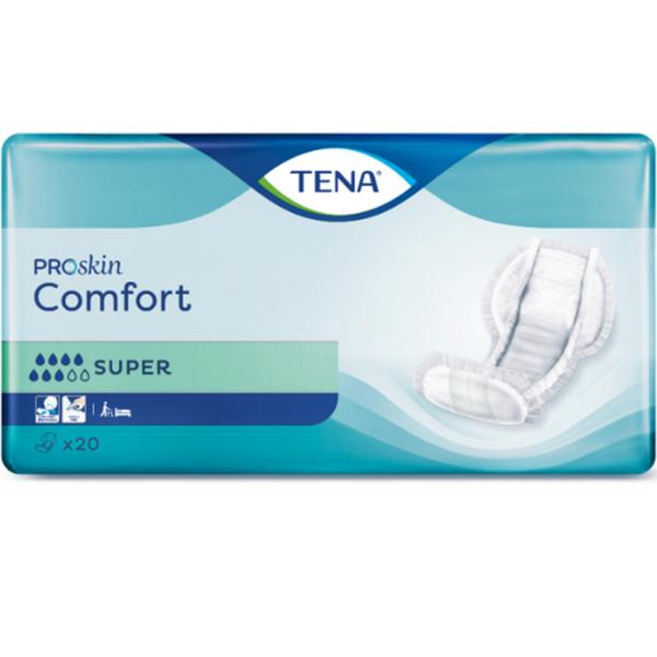 TENA COMFORT SUPER PAD 1500ML 7 DROPS (20PKX4)   