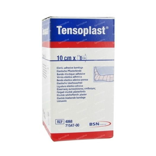 TENSOPLAST BAND ADH (12) ELASTIC 7.5CMX2.5M WHITE