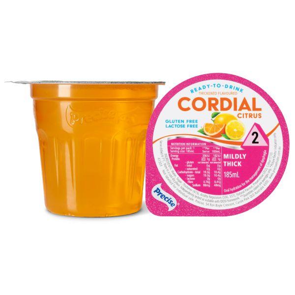 PRECISE THICK CORDIAL CITRUS LEVEL 2 185ML(12)   