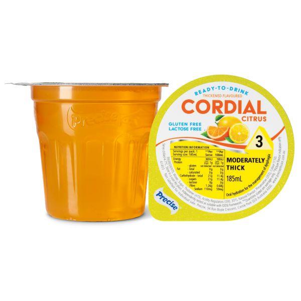 PRECISE THICK CORDIAL CITRUS LEVEL 3 185ML(12)