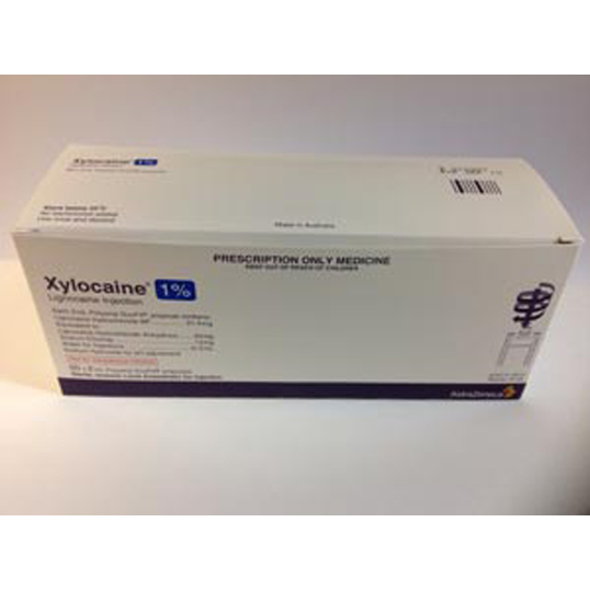 XYLOCAINE 1.0% PLAIN 50X2ML POLYAMP