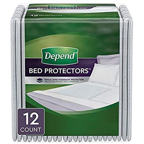 UNDERPAD DEPEND BED PROTECTOR DISP 81x78CM