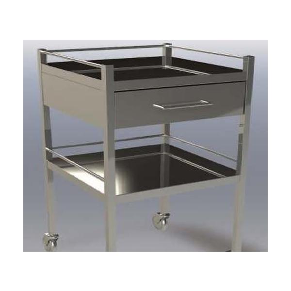 TROLLEY INSTRUMENT S/S 1 DRAWER 80X50X100 4HC