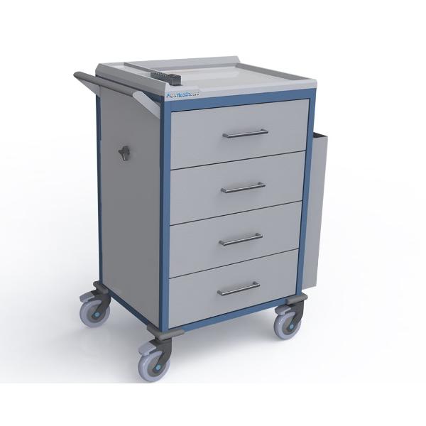 MEDICATION CART 4 DRAWER 4HC SOFT CLOSING