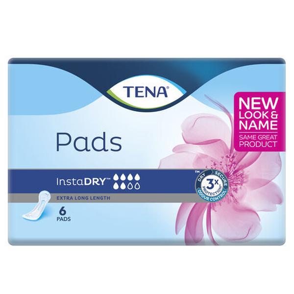 TENA PADS INSTADRY EXTRA LONG LENGTH (6/PKX6)