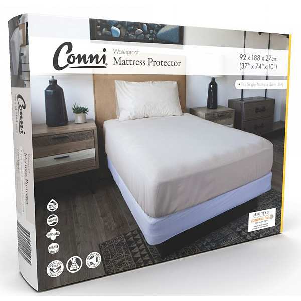 MATTRESS PROTECTOR CONNI W/PROOF FITTED KING SNGL