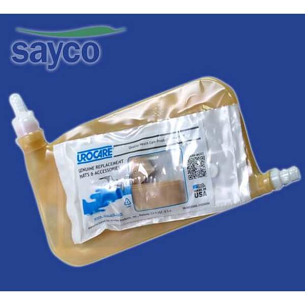 BAG LEG UROCARE REUSABLE SPORT 500ML RIGHT LATEX