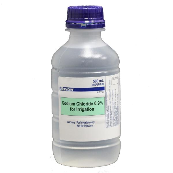 SODIUM CHLORIDE 0.9% 500ML IRRIG POUR BOTTLE