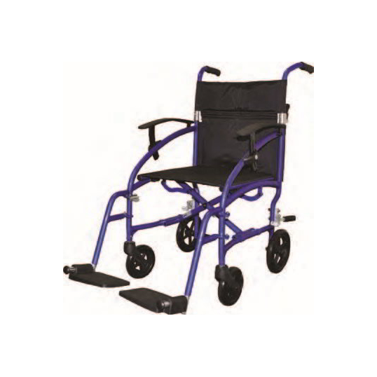 WHEELCHAIR FOLDING ATTENDANT PROPELLED