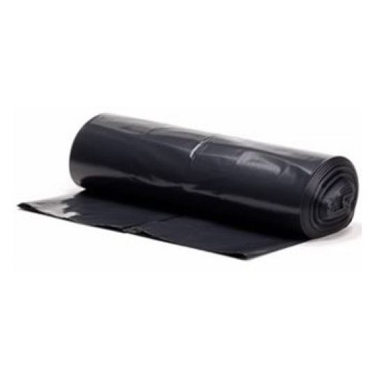 BIN LINER 120L BLACK 25UM 120X60X30CM (100)      