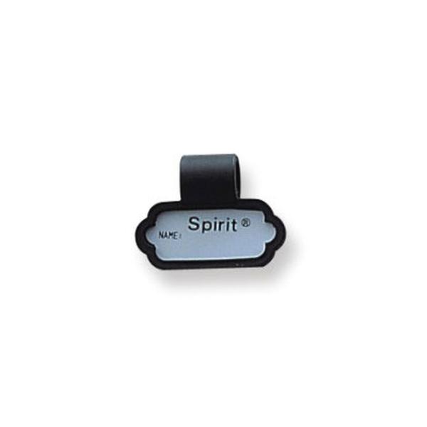 STETHOSCOPE NAME TAG SPIRIT BLACK .