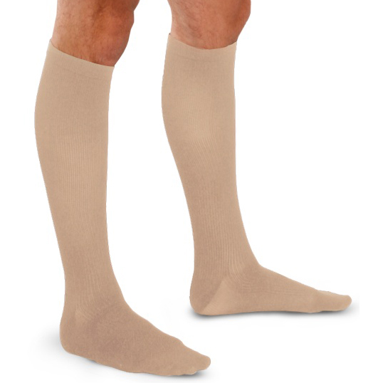 THERAFIRM MENS SOCKS 15-20MMHG X-LGE KHAKI