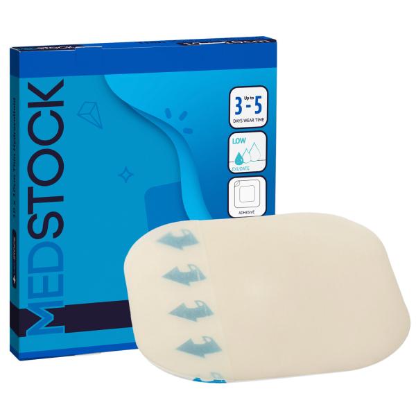 HYDROCOLLOID MEDSTOCK THIN DRESS. 10X10CM (10)