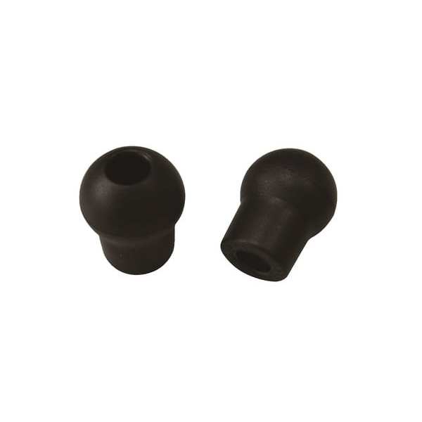 STETHOSCOPE EARTIPS SOFT SPIRIT SML BLACK SNAP ON