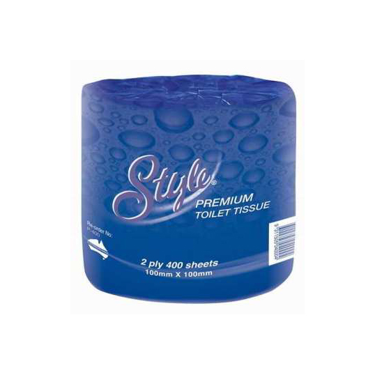 TOILET ROLL 'STYLE' 2PLY PREMIUM 400SHEET/RL (48)