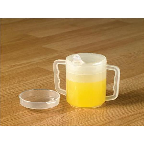 MUG HOMECRAFT TWO HANDLE 270ML DUAL LID (2)