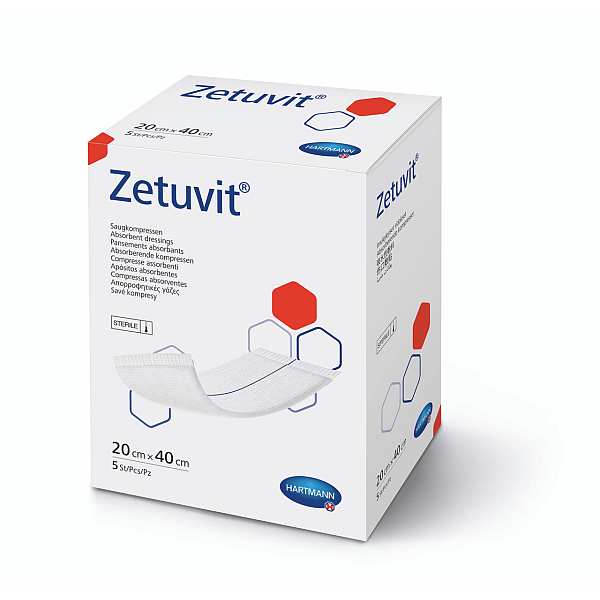 ZETUVIT ABSORBENT DRESSING 20 X 40CM (5)