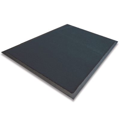 MAT INDOOR RUBBER BACKED 60X180CM BLACK